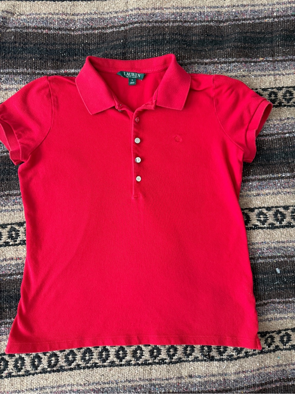 Lauren Ralph Lauren Red Short Sleeve Polo Shirt – Size Medium